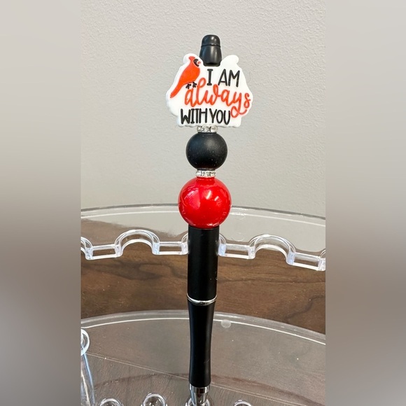 Hand Crafted “I Am Always With You” Beaded Pen - Picture 1 of 2